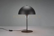 Nola lampada da tavolo metallo nero forma fungo h. 45cm 1 luce atta...