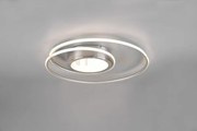 Plafoniera yava  led tonda con telecomando d.60cm acciaio 672310207