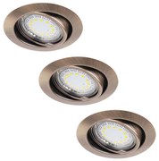 Rabalux 1051 - SET 3xLED Lampada da incasso LITE 3xGU10-LED/3W/230V