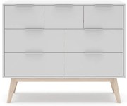 Cassettiera bassa bianca 120x83 cm Campus - Marckeric