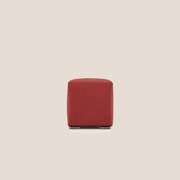 Cube pouf in tessuto morbido impermeabile T02 rosso