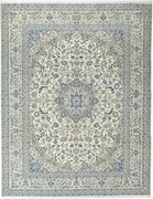 Nain Tappeto persiano 400x320 Beige (Iran) Annodato A Mano