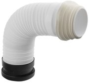 Bruckner - Tubo flessibile per WC 45 cm bianco/nero