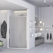 Box Doccia Scorrevole 100 Cm Feridras "T-Special" Cromo Lucido/Vetro Stampato C