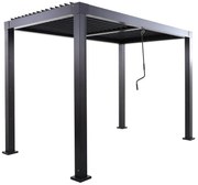 Pergola Clima in alluminio struttura grigio L 313 x P 198 x H 229 cm