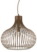 Sospensione Industrial-Minimal Onion Metallo Coffee 1 Luce E27 D47Cm