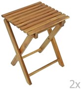 Sedie da giardino marroni in set da 2 Tacoma - Garden Pleasure