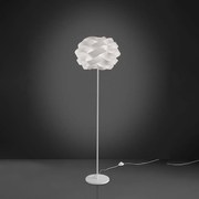 Lampada Da Terra Moderna 1 Luce Cloud In Polilux Bianco Made In Italy