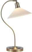 Markslöjd 108863 - Lampada da tavolo VELA 1xE27/40W/230V ottone/bianco