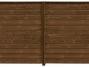 Pannello componibile Thermowood marrone chiaro in legno H 178.4 x L 350.2 cm, 2 pezzi