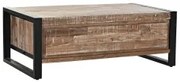 Tavolino da Caffè DKD Home Decor Metallo Acacia (110 x 60 x 40 cm)