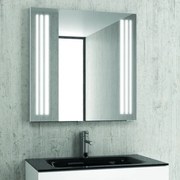 Kamalu - specchio bagno 100x75 illuminazione led modello kam-1391b