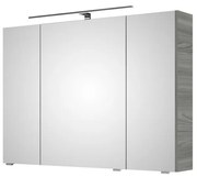 Pensile con luce Cassca PELIPAL grigio sangallo laurea L 100 x H 70 x P 15 cm