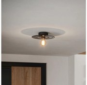 Eglo 44028 - Plafoniera LINTMILL 1xE27/40W/230V grigio