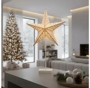 Brilagi - Decorazione natalizia a LED, stella 62x40 cm, alimentazione 3xAA