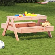 Tavolo da picnic per bambini 88x97x52 cm legno massello douglas