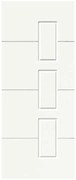 Pannello per porta d'ingresso P190 pellicolato pvc bianco L 92  x H 210.5 cm, Sp 6 mm apertura destra