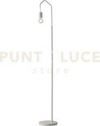 Piantana habitat bianca 1 luce attacco e27 29,5x165cm in metallo