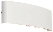 Lampada da parete per esterni bianca con LED 10 luci IP54 - Silly