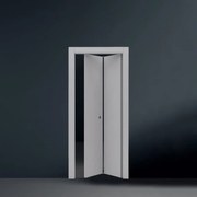 Porta pieghevole a libro simmetrica Smoke grigio L 70 x H 210 cm destra