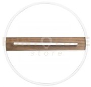 Plafoniera led azimuth nera/legno 36w 4820lm cct 50x5cm i-azimuth-pl50