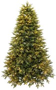 Albero di Natale artificiale Majestic led verde con illuminazione H 180 cm