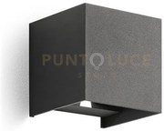 Ges861c-  applique grigio antracite a led 2 luci biemissione 3000k ...