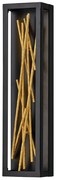 Applique Industrial Nordico Styx Acciaio Nero Oro Led Integrato 14W 3000K 1588Lm