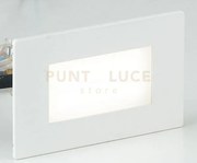 Segnapassi a incasso led bolt bianco e nikel 3w 200lm 4000k ip65 10...