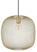 Lampadario A Sospensione Contemporaneo Net Metallo Oro 1 Luce E27 42W