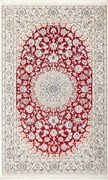 Nain Tappeto persiano 210 x 140 Rosso (Iran) Annodato A Mano