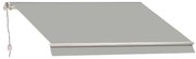 Tenda da sole a bracci estensibili, motorizzato mod. T137 M, L 2.95 x 2 m grigio cenere