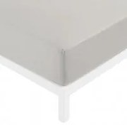 Lenzuolo singolo con angoli tortora in cotone