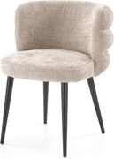 Sedia K575 in tessuto Cremona – beige – 62x64x79 cm