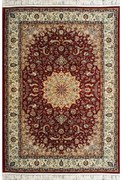 Tappeto Oriental 144 orientale rosso e beige, L 150 x L 80 cm