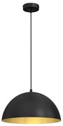 Lampadario su corda BETA 1xE27/60W/230V d. 35 cm nero
