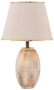 Lampada da tavolo RAMZES 1xE27/40W/230V crema/oro