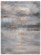 Dipinto su tela Astratto2, grigio / argento 90 x 120 cm