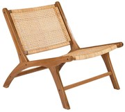 Poltrona teak e rattan naturale HAMMA