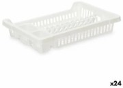 Scolapiatti da Lavandino Bianco Plastica 42,5 x 7 x 29,5 cm (24 Unità)