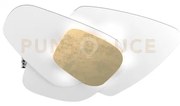 Strategy applique-plafoniera grande 6 luci foglia oro 1196-plg-fo