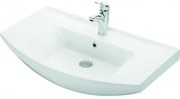 Kamalu - lavabo bagno sospeso 80 cm in ceramica litos-bn80