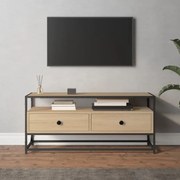 Mobile porta tv rovere sonoma 100x35x45 cm in legno multistrato