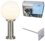 Lampada da esterno in acciaio inossidabile 50 cm - Sfera con picchetto a terra e ghiera per cavi