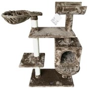 Tiragraffi per Gatti Gloria Jarama Albero Marrone Legno Carta Sisal (35 x 100 x 60 cm)