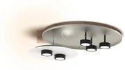 Ghost-plg lampada da soffitto a 6 luci in metallo bianco opaco atta...
