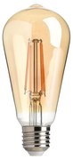Lampada LED E27 8W a Filamento Ambrata Dimmerabile - ST64 Colore Bianco Caldo 2.500K