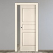 Porta scorrevole New York avorio L 70 x H 210 cm reversibile