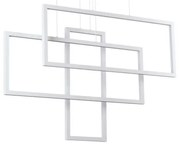 Lampada a sospensione frame sp rettangolo bianco