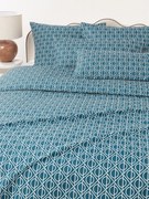 Copripiumino in cotone con stampa geometrica Jella